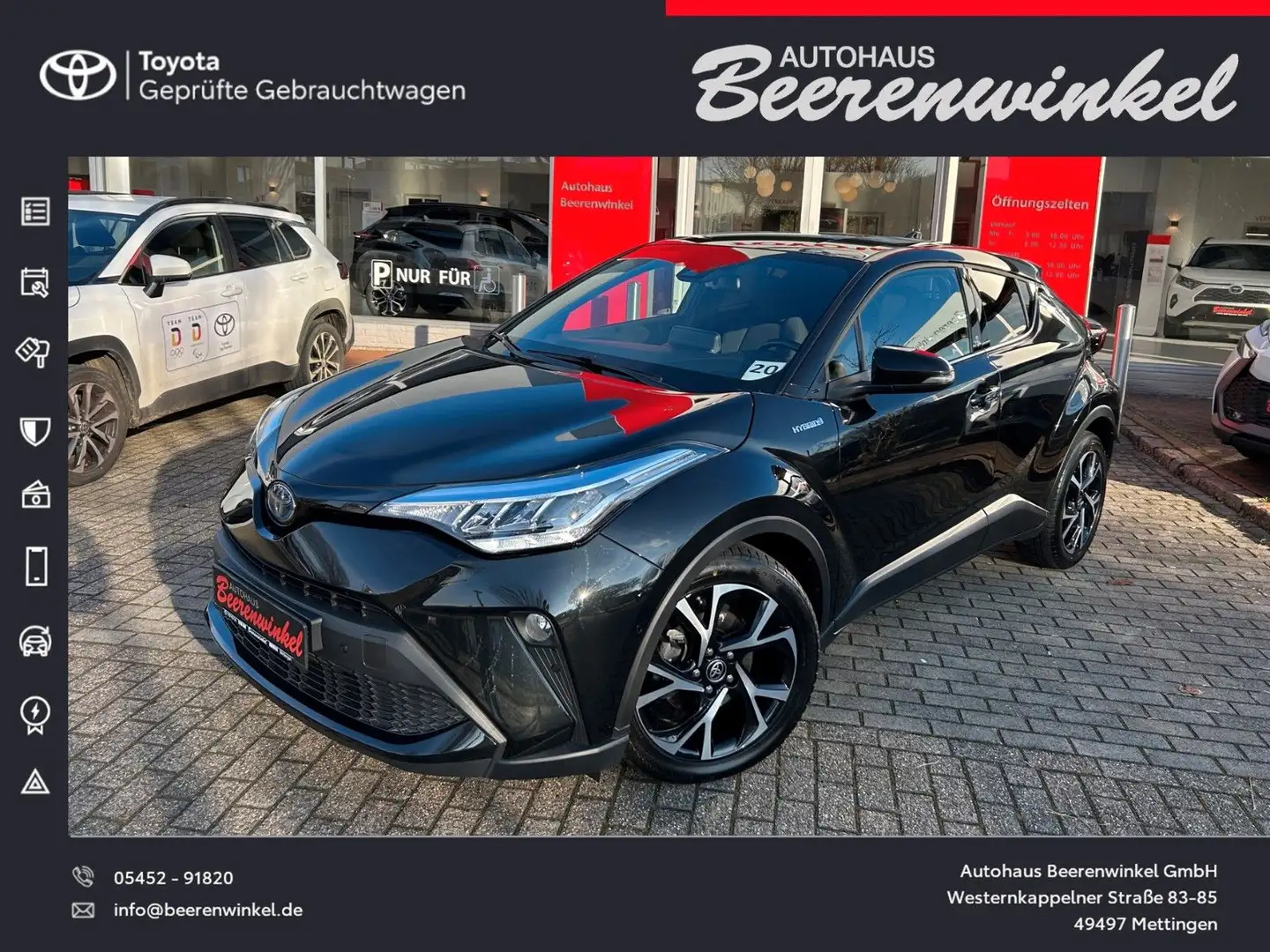 Toyota C-HR 2.0-l-VVTi Hybrid Team Deutschland Zwart - 1