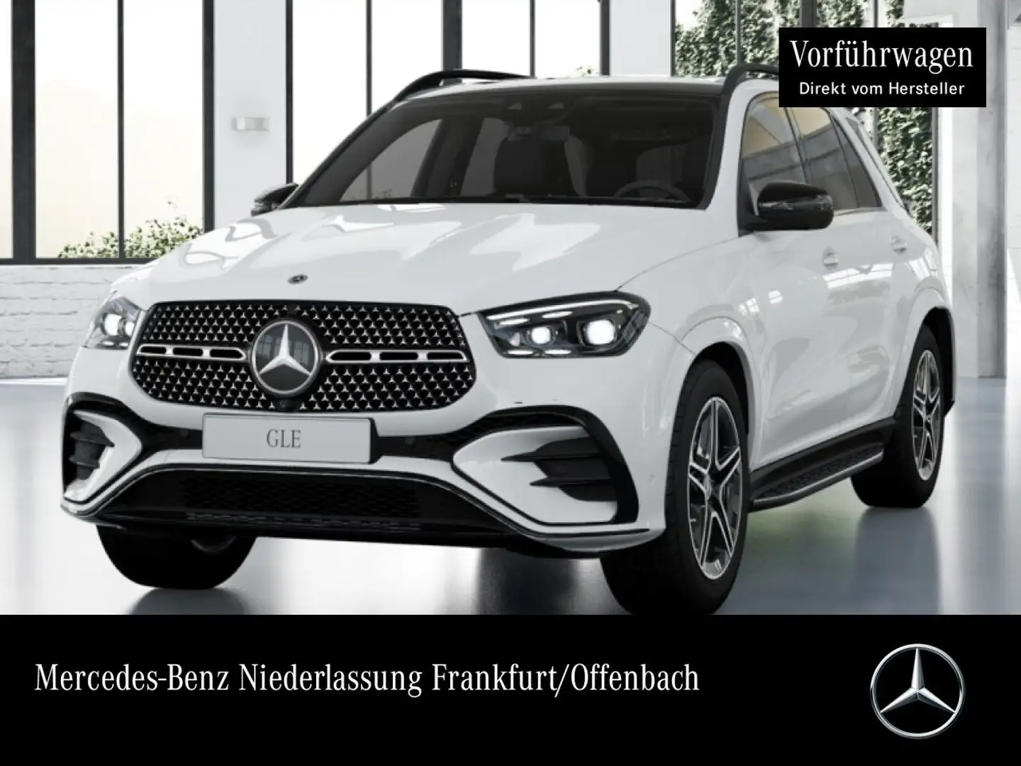 Mercedes-Benz GLE 350 de 4M AMG+NIGHT+PANO+360+AHK+MULTIBEAM+20" Weiß - 1