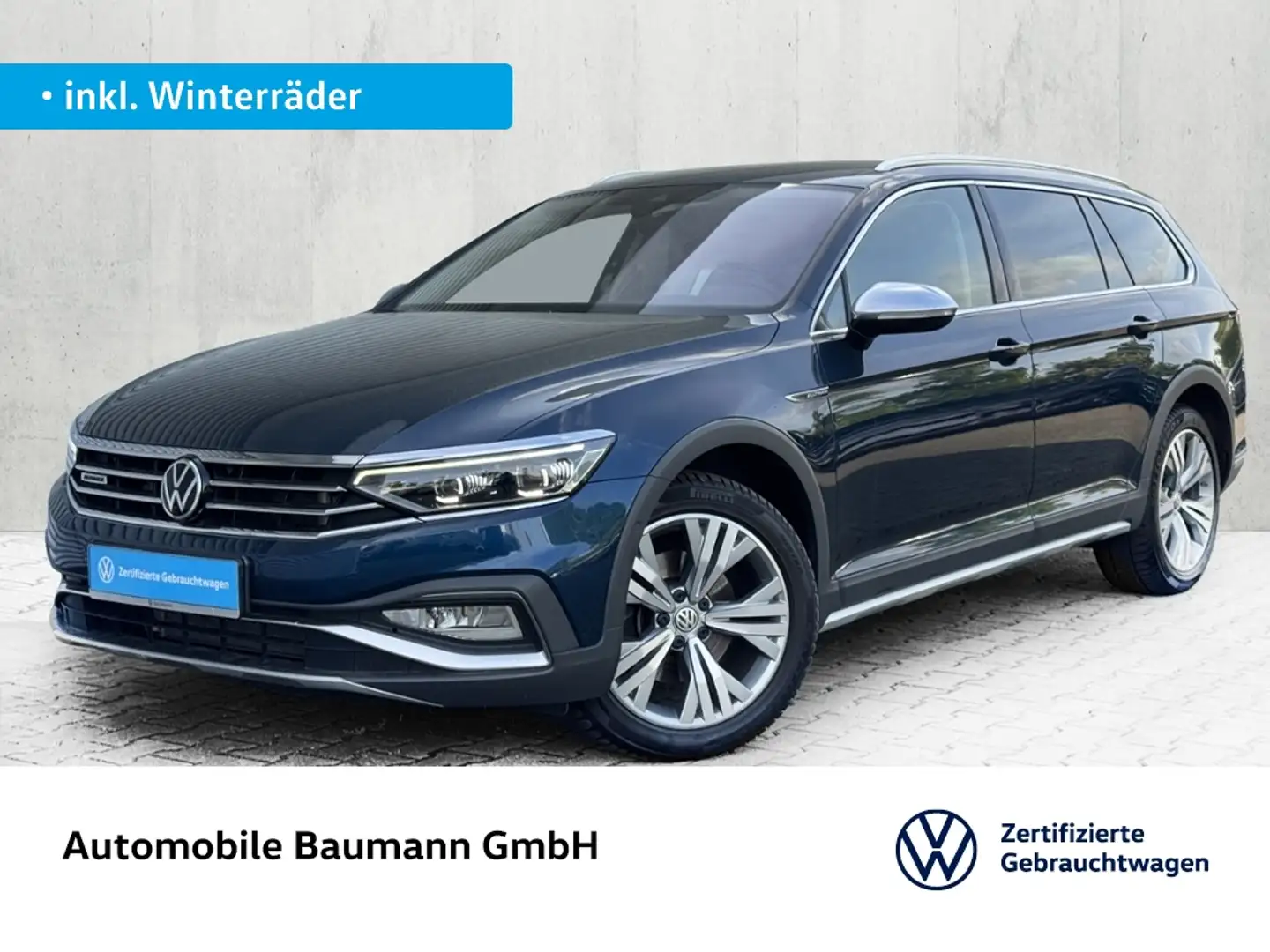 Volkswagen Passat Alltrack 2.0 TDI 4M *STDHZG*AHK*LEDER* Bleu - 1