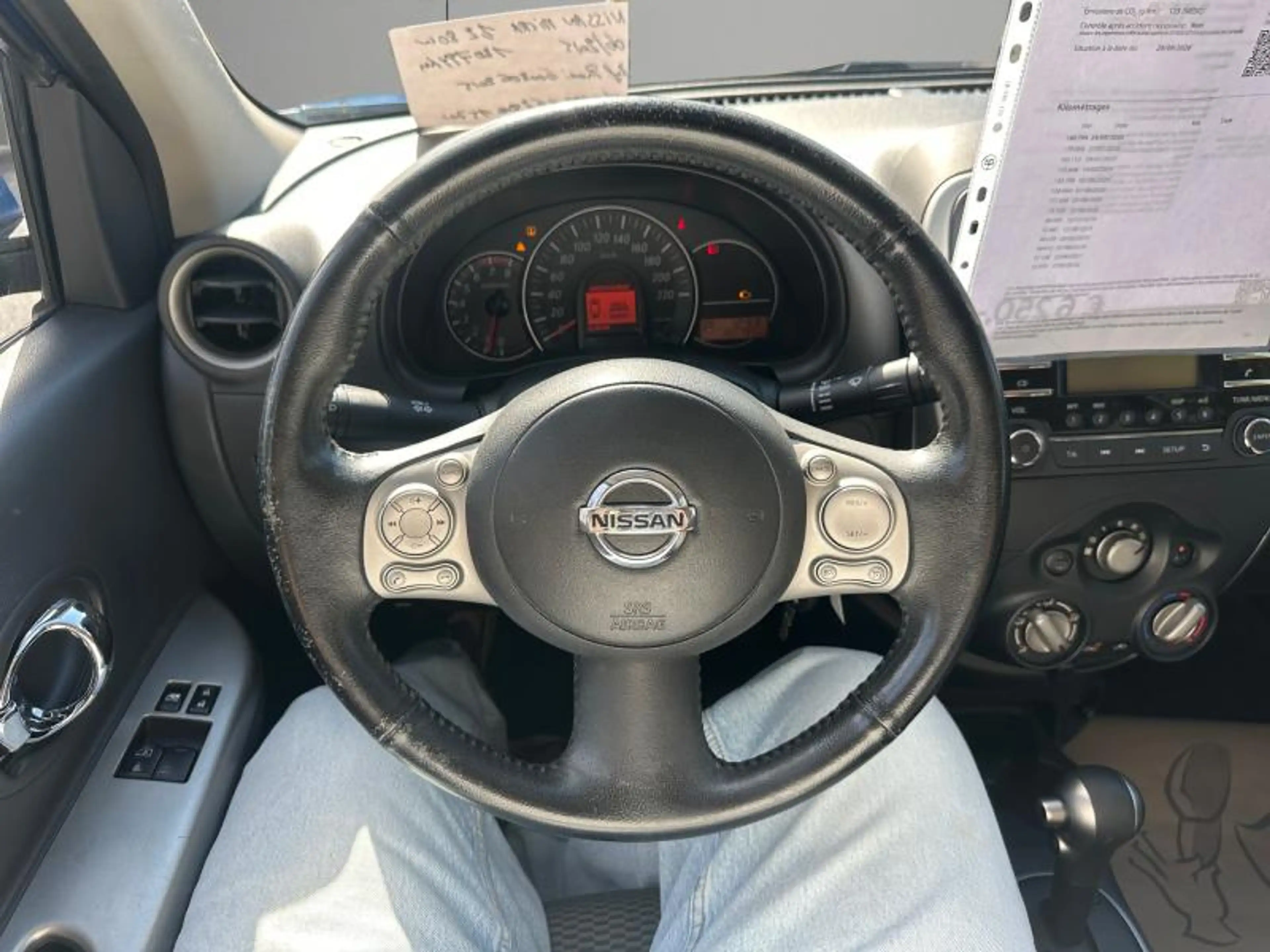 Nissan Micra 1.2 80cv Automatique bleu 06/15 Airco Cruise Radio — photo 12