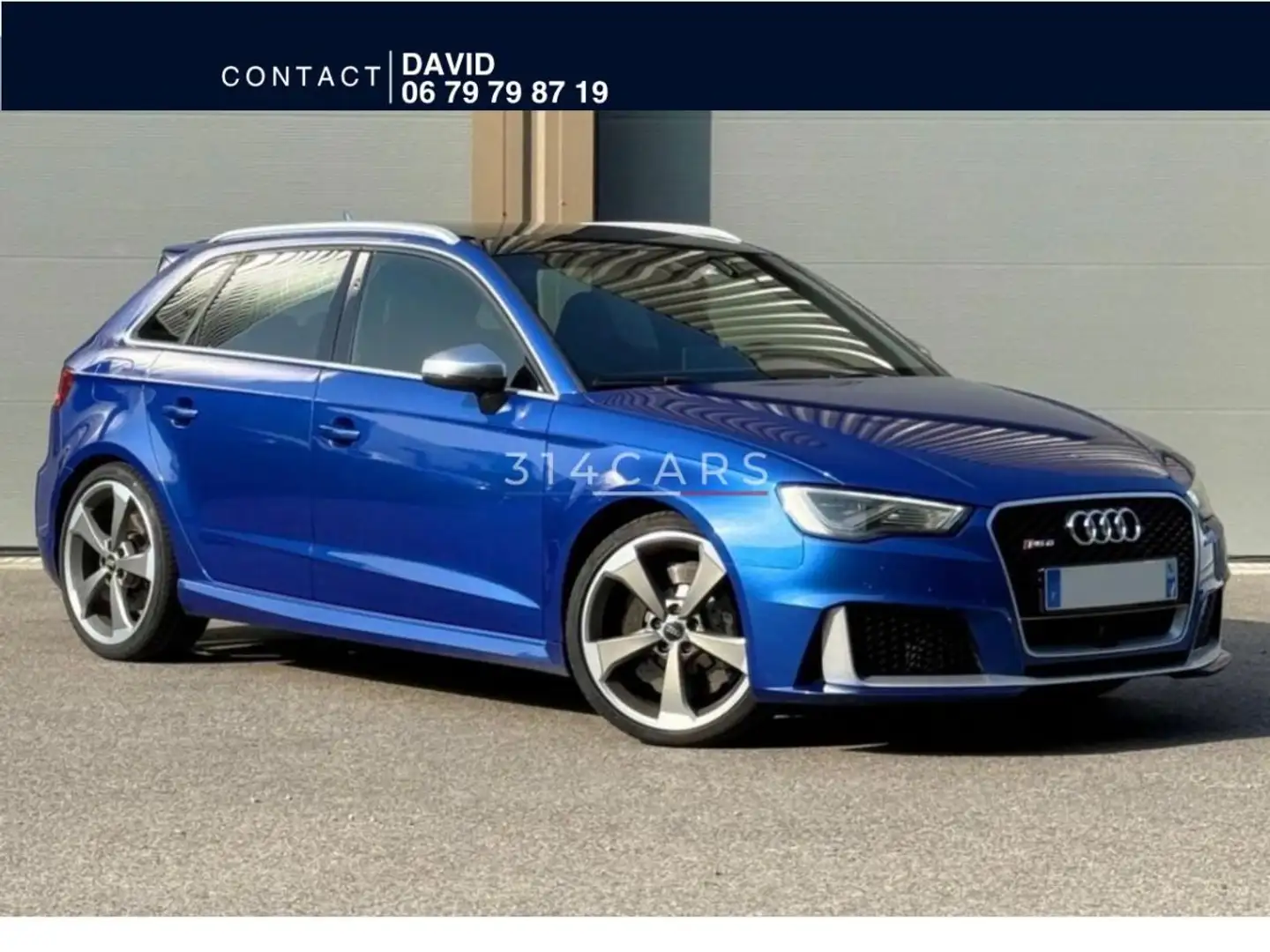 Audi RS3 Quattro 2.5 TFSI 367 - Francaise - Full options Bleu - 1