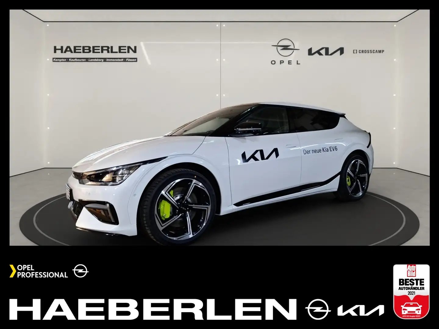 Kia EV6 GT GLASDACH+MERIDIAN+360° Weiß - 1