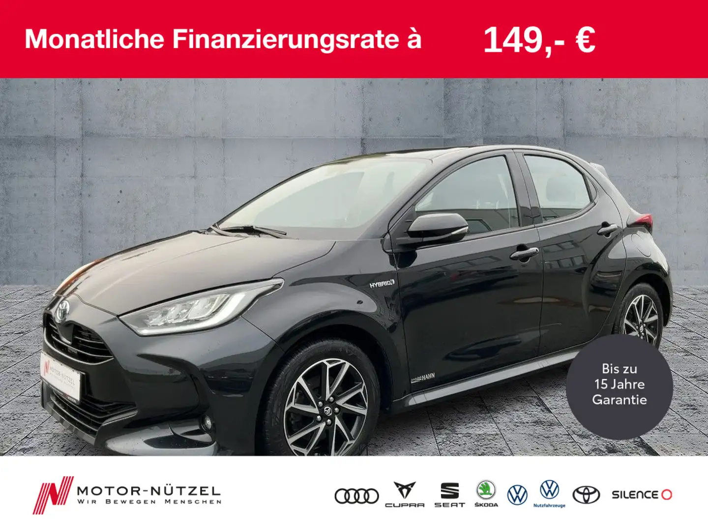 Toyota Yaris 1.5 Dual-VVT-iE CLUB LED+SHZ+RFK+GRA+16"LM Nero - 1