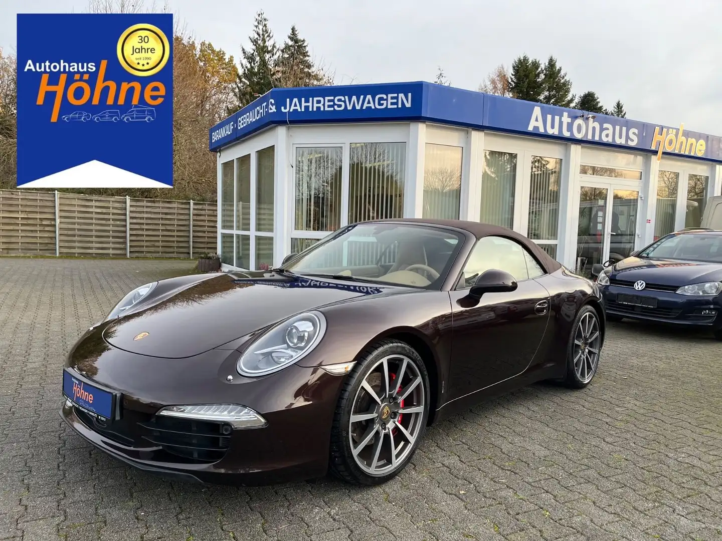 Porsche 991 911 Carrera S Cabrio 991-Sport Chrono-PTV-PASM Brun - 1