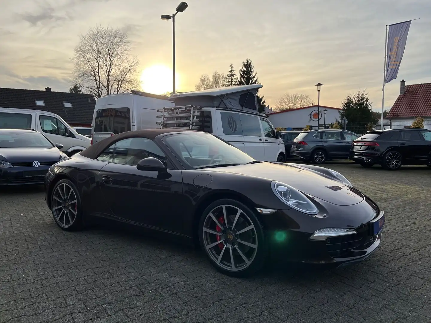 Porsche 991 911 Carrera S Cabrio 991-Sport Chrono-PTV-PASM Brun - 2