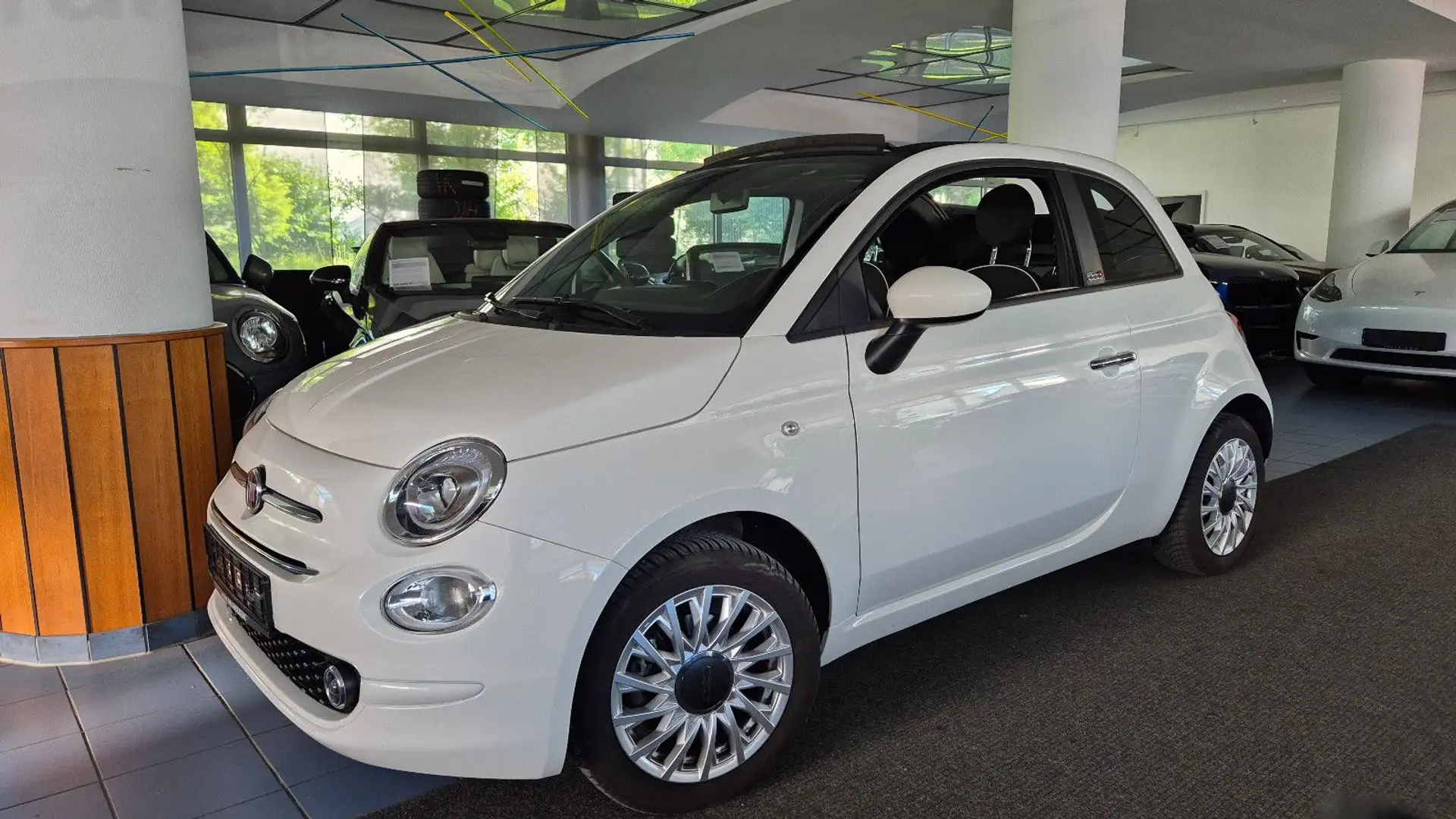 Fiat 500C Lounge/Apple/DAB/Navi/Klimaaut/MFL/PTS/Temp Weiß - 1