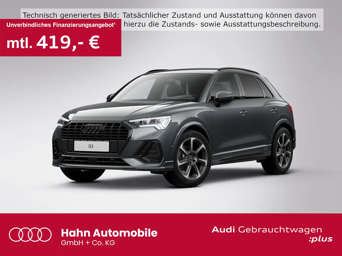 Audi Q3 35TFSI S-Trc S-Line Virtual CAM LED Optik-Pac Grau - 1