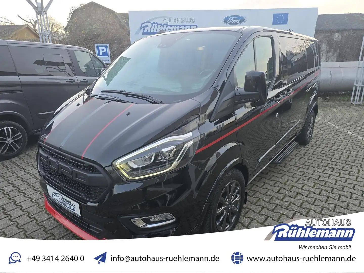 Ford Tourneo Custom Tit.-X L2 185 PS Garantie viel Ausstattung Schwarz - 1