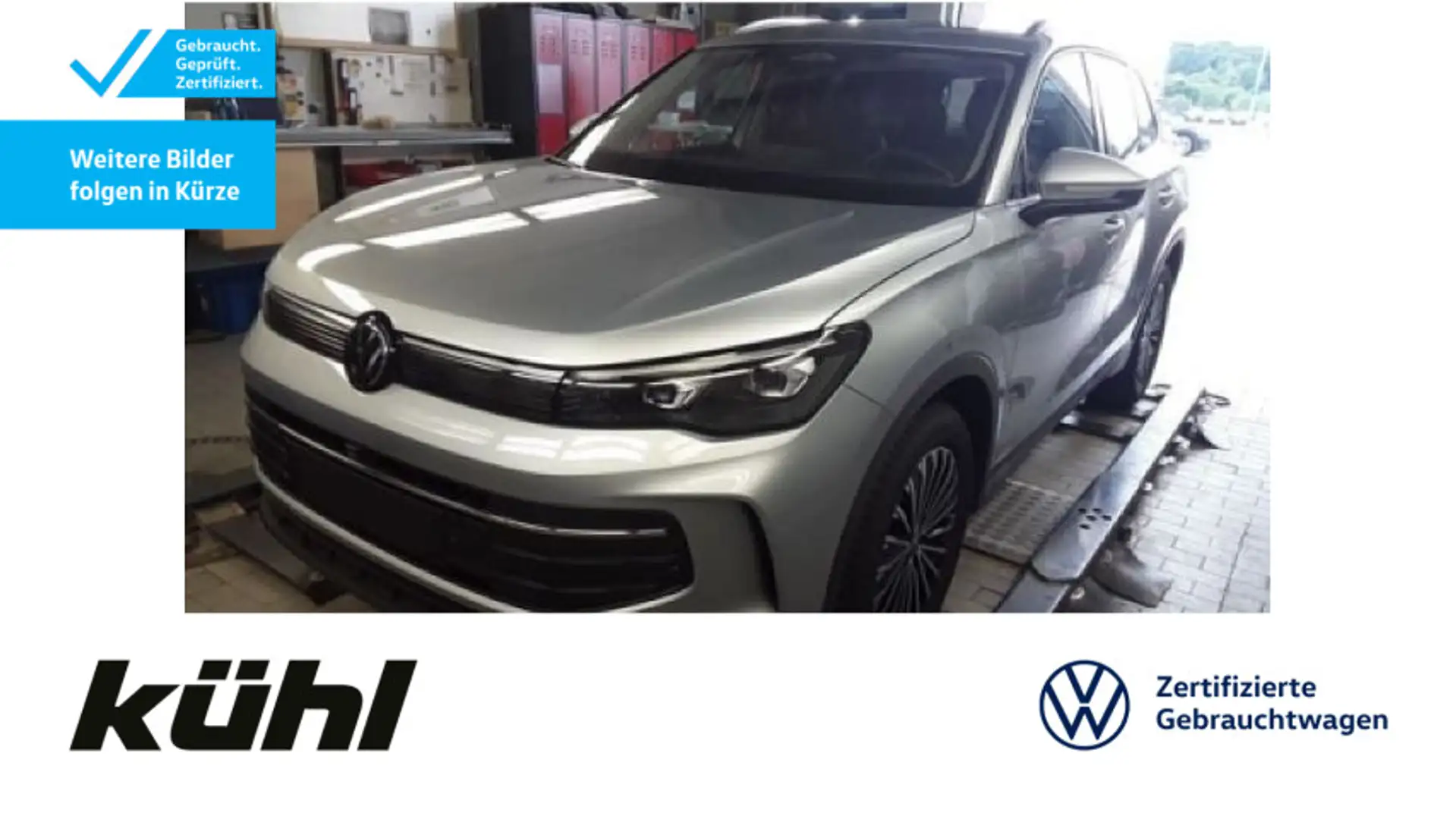 Volkswagen Tiguan 1.5 eTSI DSG Life IQ.Light/ACC/HuD/Standh Silber - 1