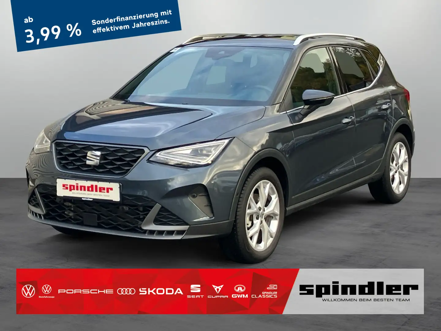 SEAT Arona FR 1.0 TSI DSG / Navi, ParkAssi, LED, RFK Grau - 1