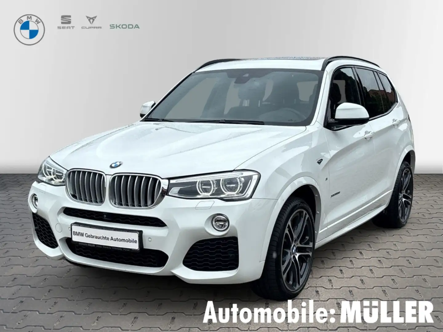 BMW X3 xDrive 30d M Sport HUD AHK-klappbar El. Panodach N Weiß - 1