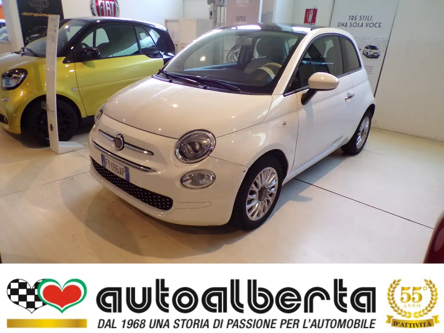 Fiat 500 1.2 Lounge 69cv my20 Bianco - 1