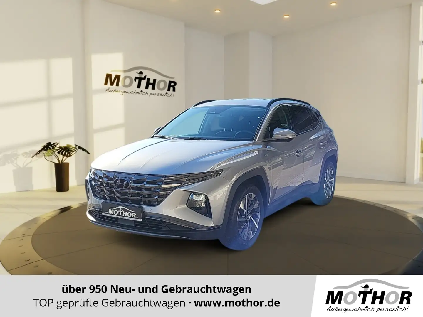 Hyundai TUCSON Trend 1.6 T-GDI Mild-Hybrid ACC el.Heck Silber - 1