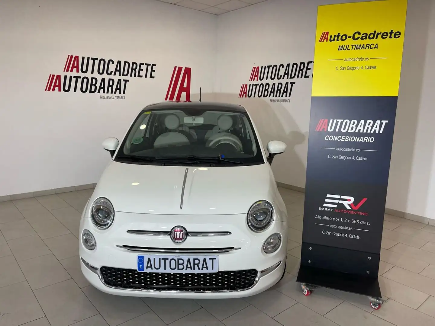 Fiat 500 1.2 Lounge Blanc - 2