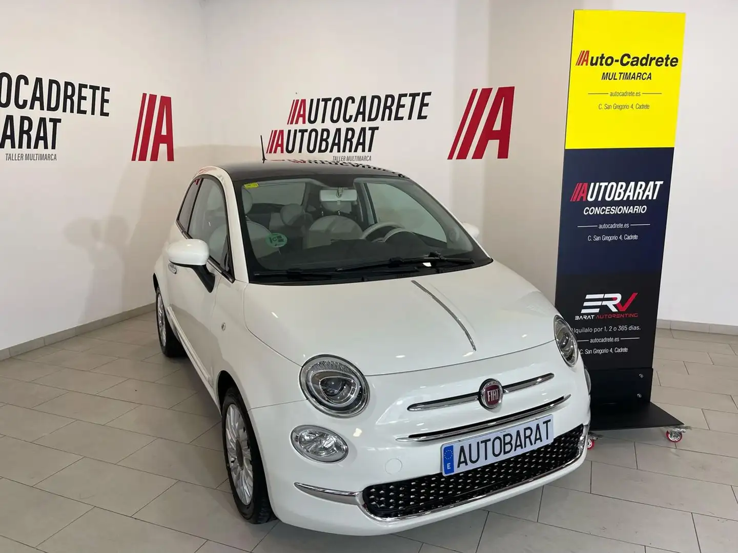 Fiat 500 1.2 Lounge Blanc - 1