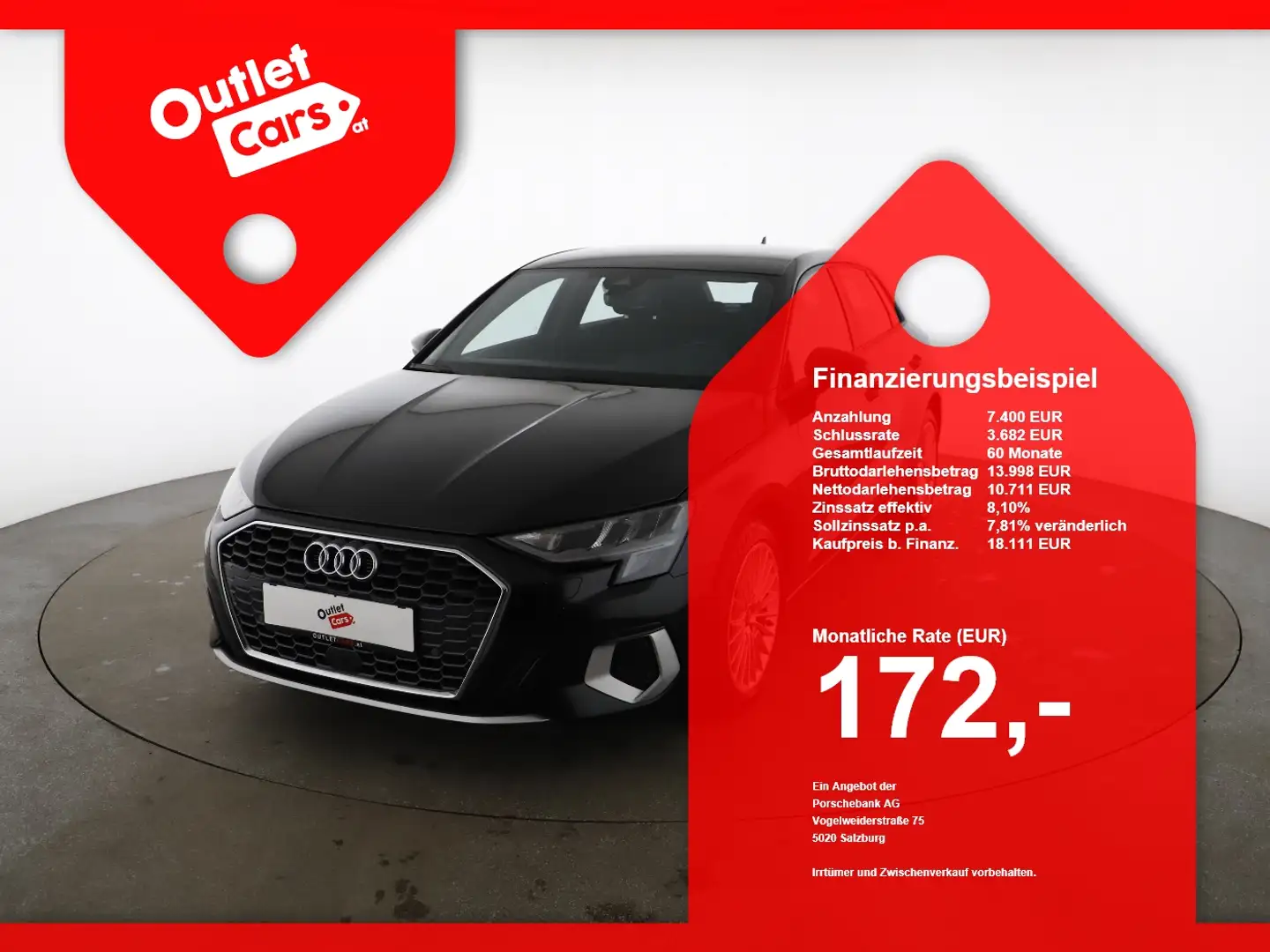 Audi A3 Sportback 35 2.0 TDI advanced ASSIST+LED+NAVI Schwarz - 1