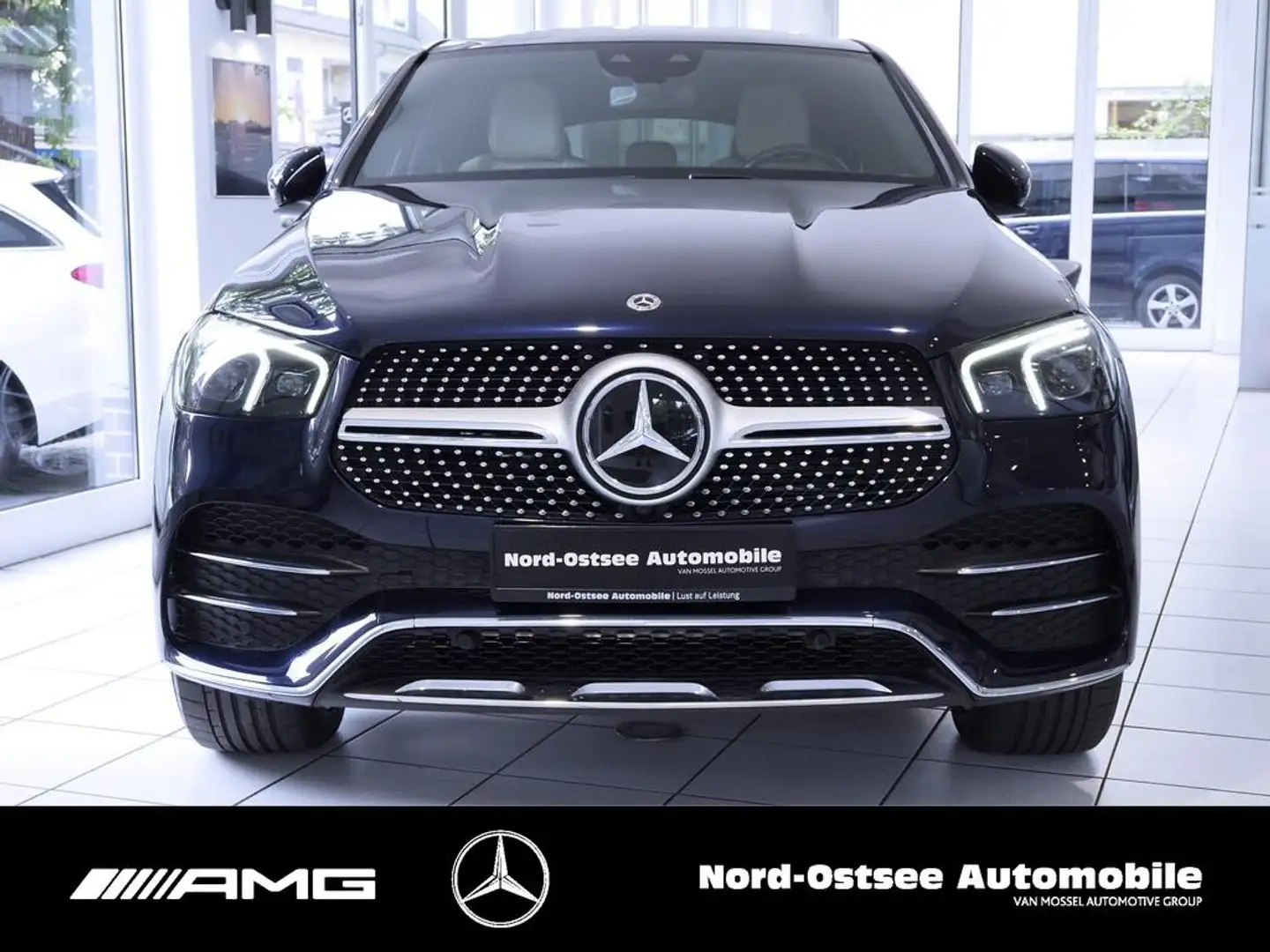 Mercedes-Benz GLE 350 e 4M COUPÉ PANO AHK BURMESTER DISTRO 360 Bleu - 2