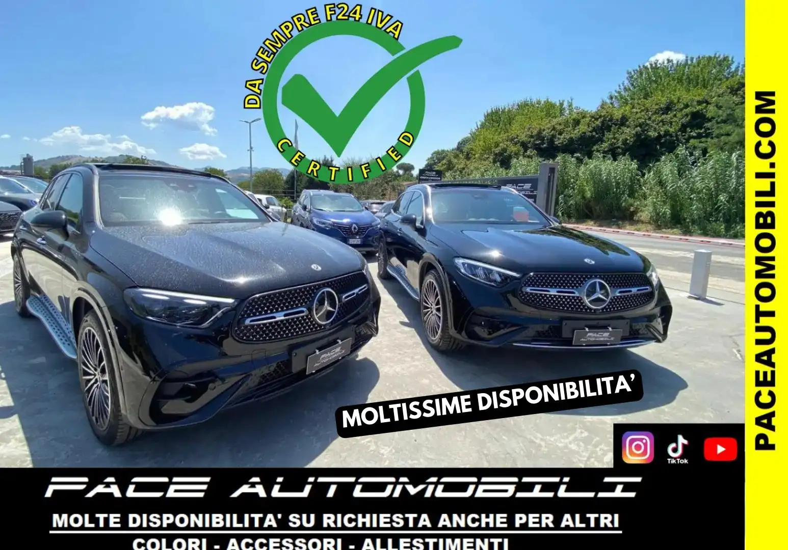 Mercedes-Benz GLC 220 ACC 4M AMG PREMIUM TETTO LED PDC KAMERA MBUX 20" Bianco - 1