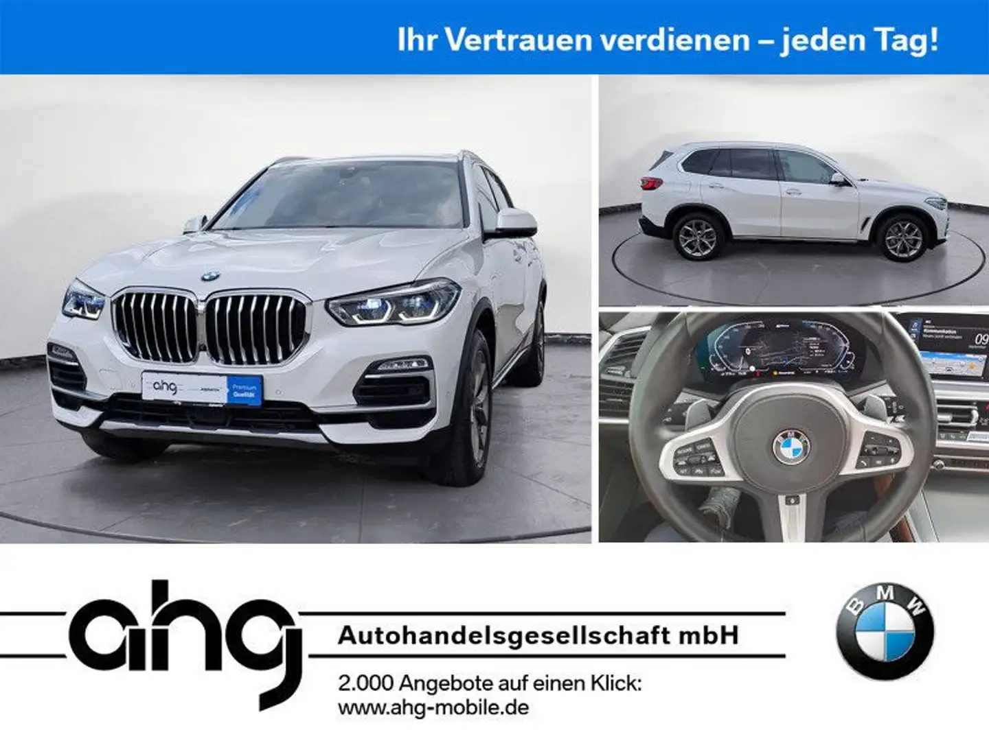 BMW X5 xDrive45e Laser HeadUp 360° AHK Fond Entertai Wit - 1