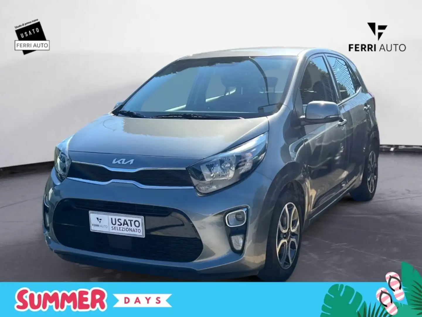 Kia Picanto 1.0 12V 5 porte Style Gris - 1