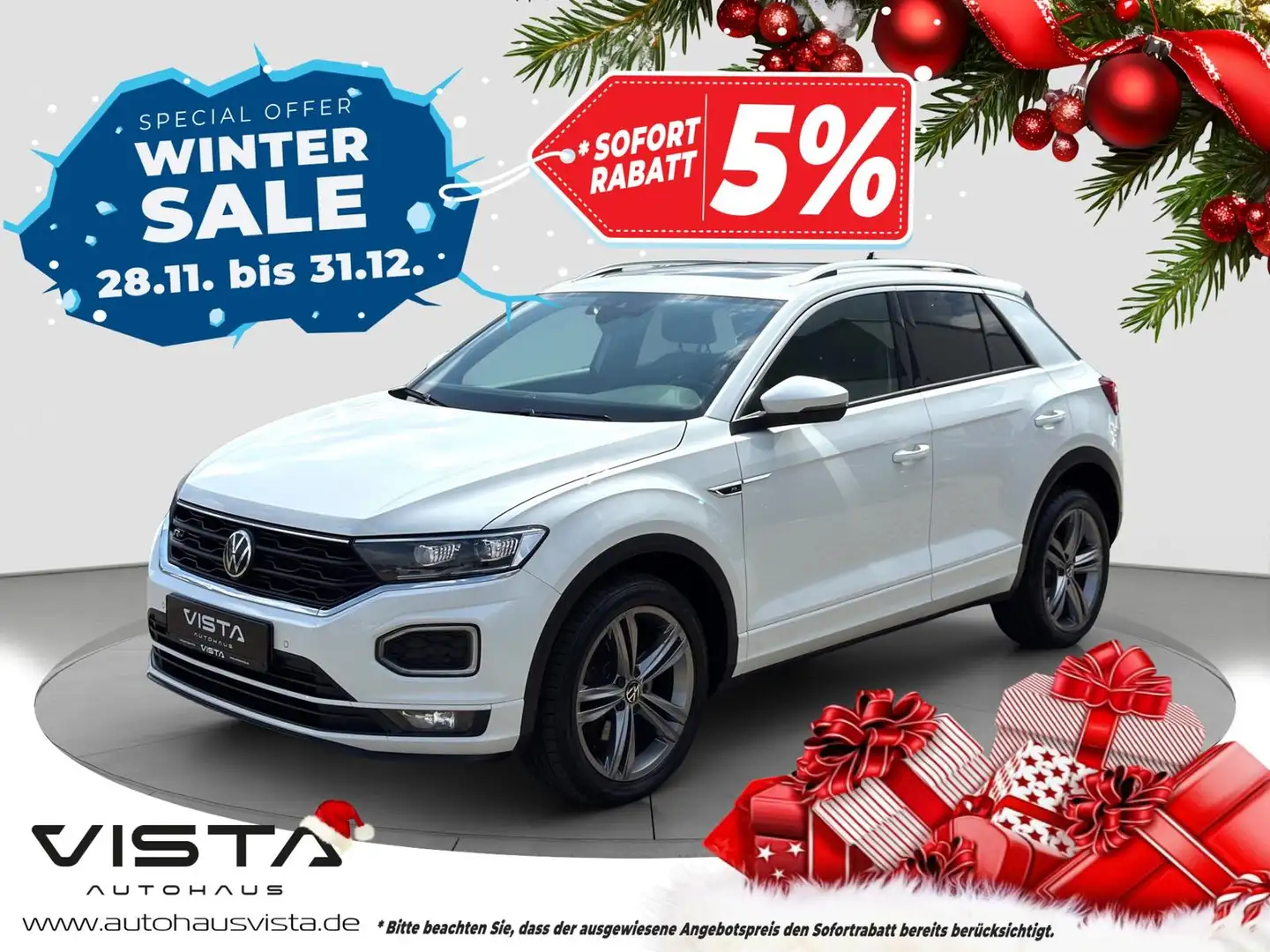 Volkswagen T-Roc Sport 2.0 TDI*VIRTUAL*PANO*R-LINE*SHZ*APP* Bianco - 1