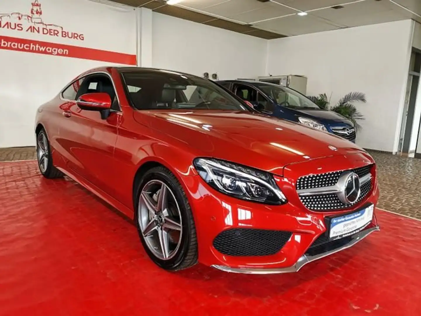 Mercedes-Benz C 300 Coupe 7G-TRONIC AMG Line *LED+ PANO+ Head Up+ Navi Rouge - 1