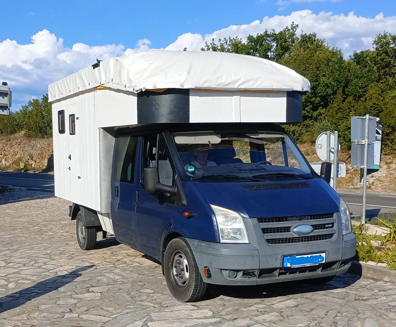 Ford Transit Transit 350 L TDCi Lkw oder Wohnmobil 6 Leute Blau - 1