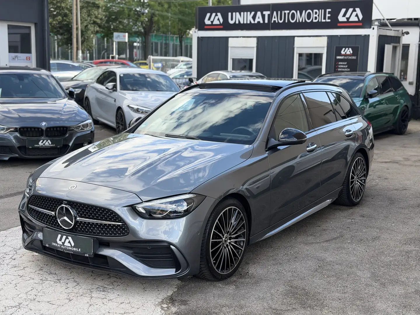 Mercedes-Benz C 220 C 220D AMG Line Premium Plus *VOLL* Grau - 1