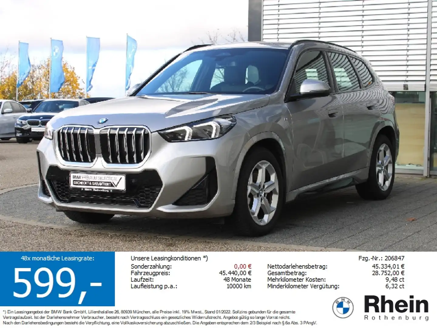 BMW X1 xDrive23d M Sport Navi LED Kamera Harman DAP Silber - 1