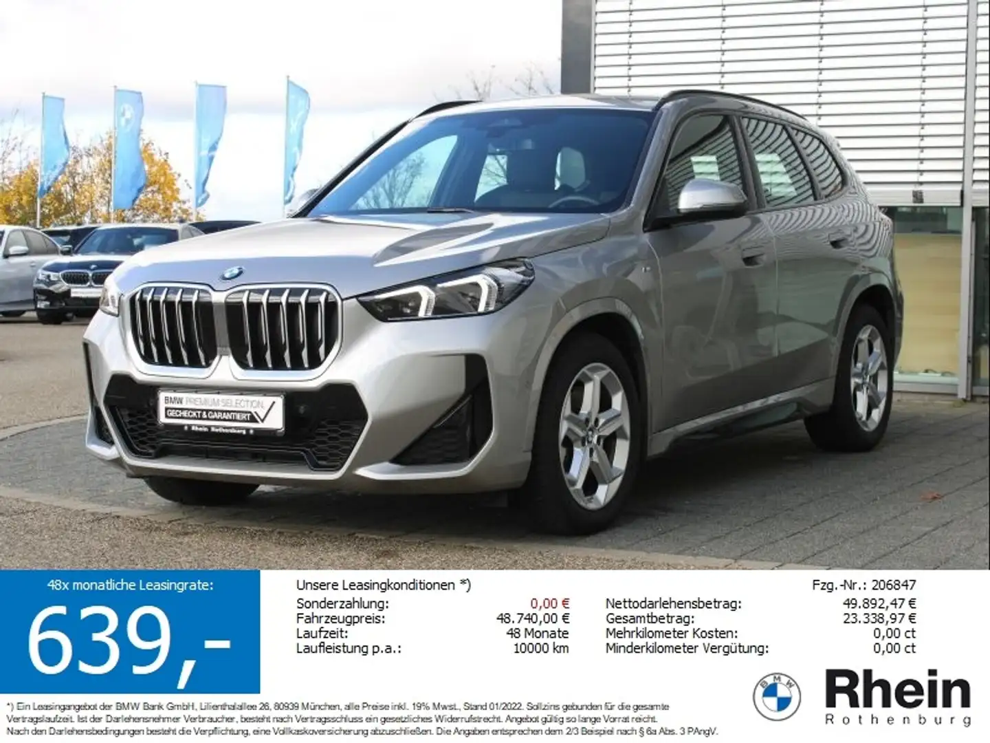 BMW X1 xDrive23d M Sport Navi LED Kamera Harman DAP Silber - 1