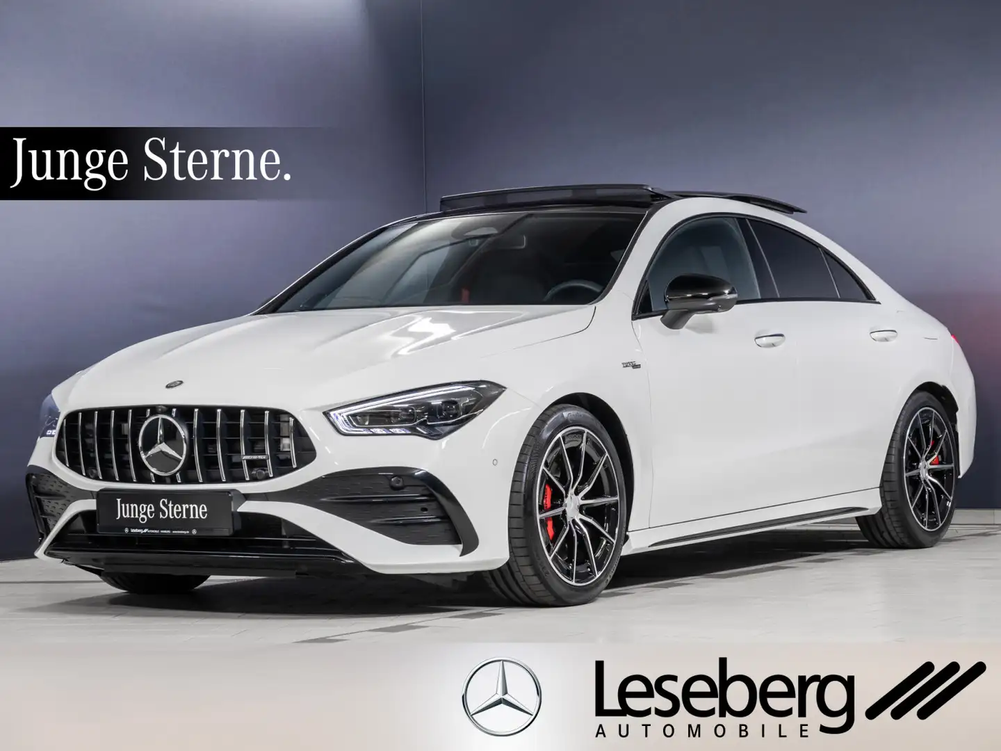 Mercedes-Benz CLA 35 AMG CLA 35 4MATIC Multibeam/Pano/360°/AHK/ Burmester Bílá - 1