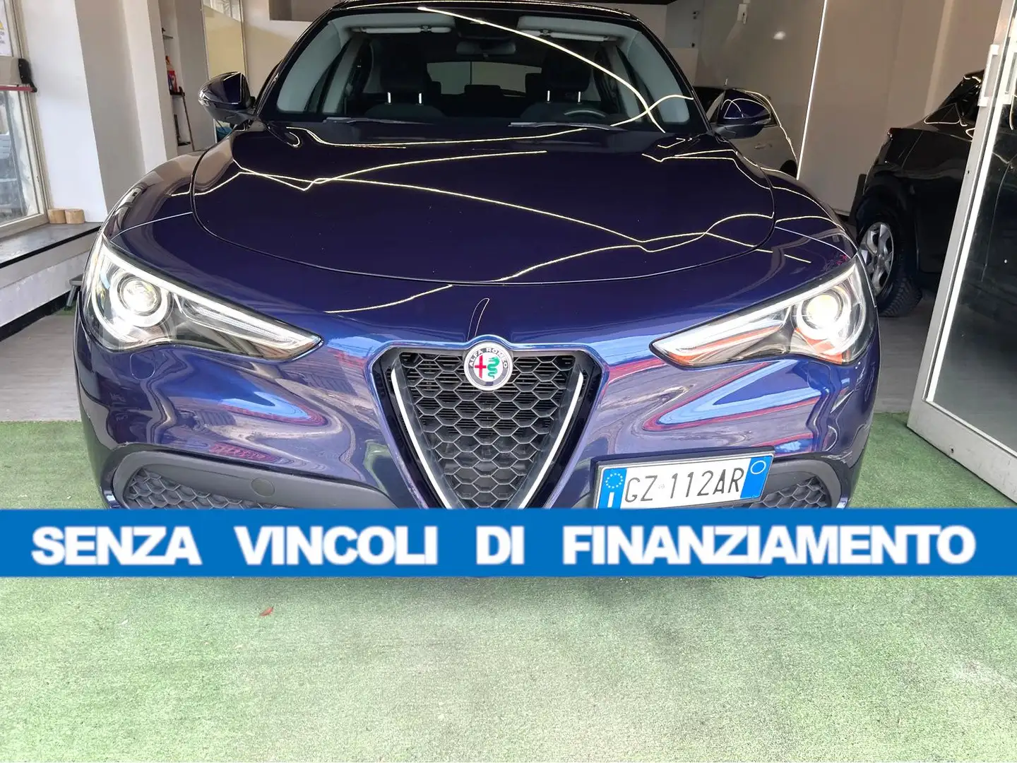 Alfa Romeo Stelvio 2.2 160CV AT8 SUPER*NO VINCOLI FINANZ*LED-NAV-PDC* Bleu - 2