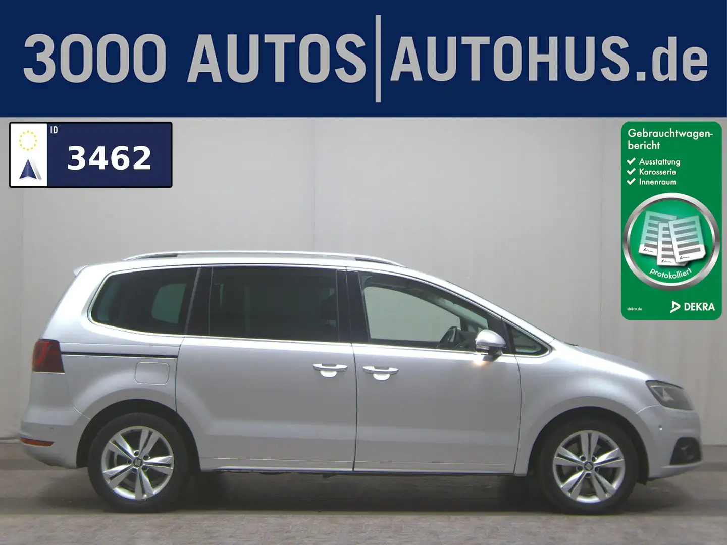 SEAT Alhambra 2.0 TDI Xcellence Navi Xexon AHK RFK Silber - 1