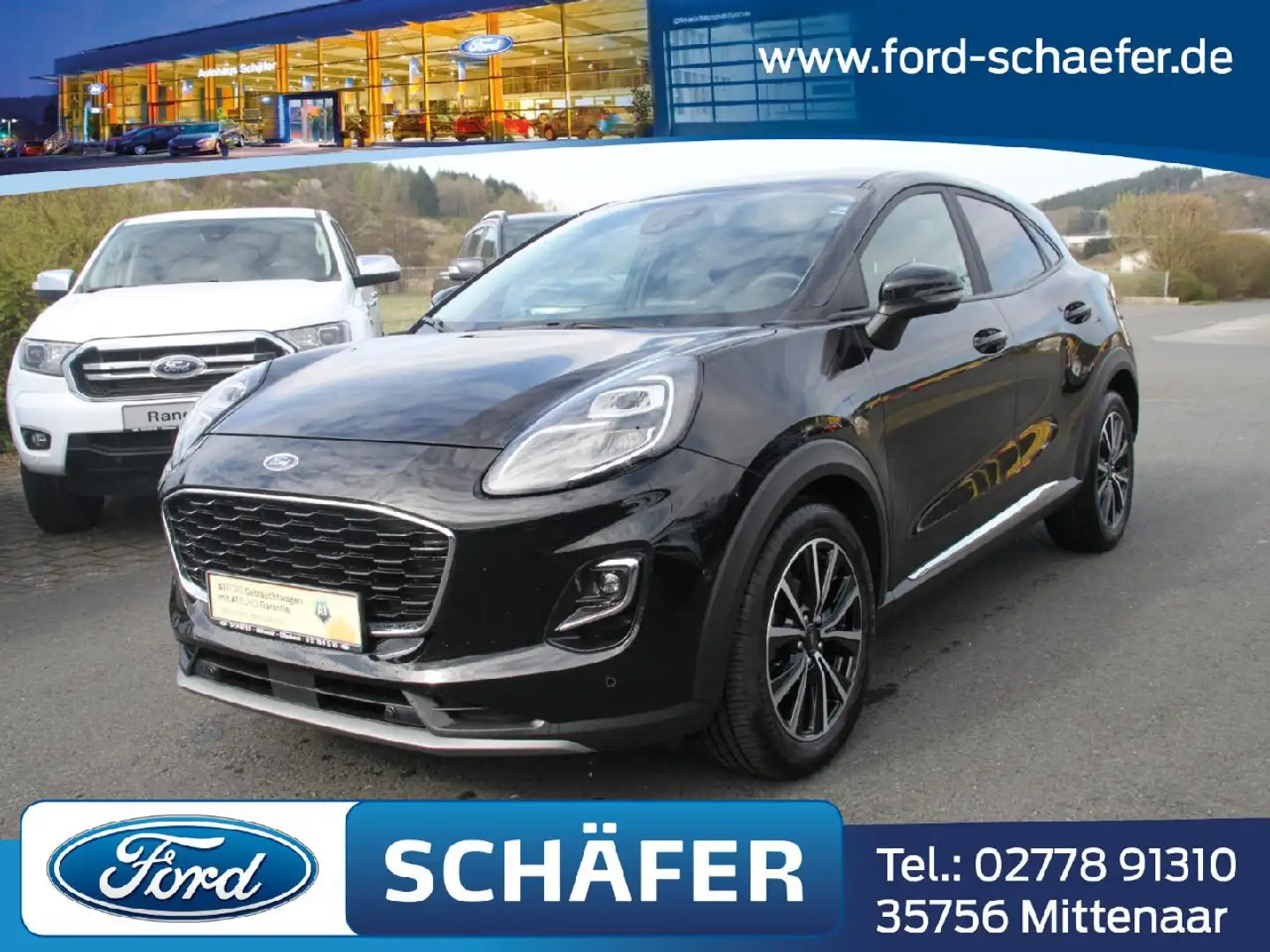 Ford Puma Titanium X AHK+NAVI+KAMERA+SHZ Noir - 1