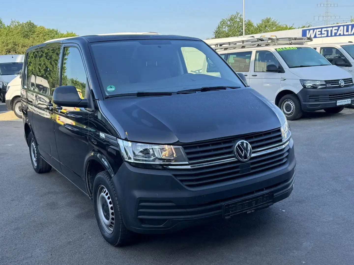 Volkswagen T6 Transporter 6.1 Kasten 2.0TDI AHK*Klima*PDC Schwarz - 2