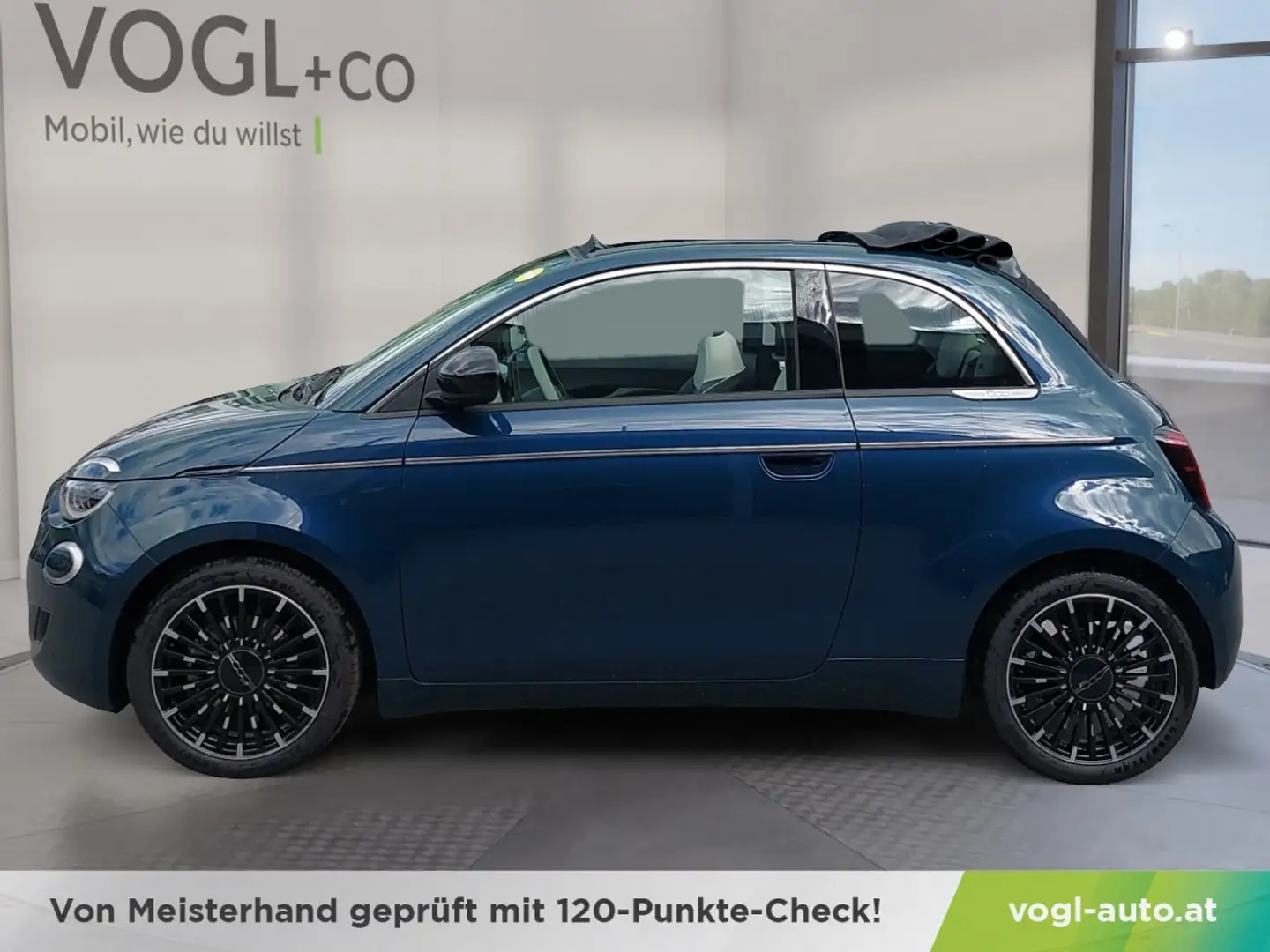 Fiat 500 Hybrid Cabrio La Prima Grün - 2
