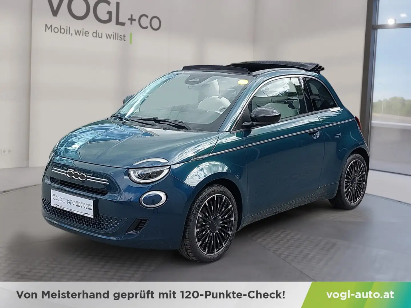 Fiat 500 Hybrid Cabrio La Prima Grün - 1