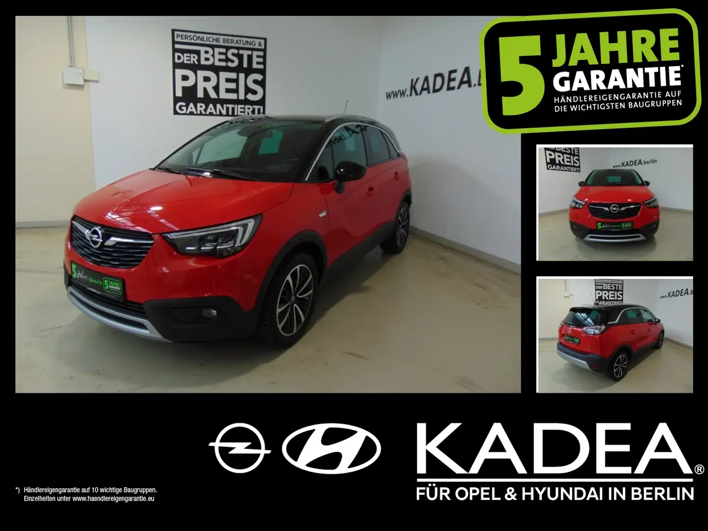 Opel Crossland 1.2 180°Kamera,Navi,HeadUp,Lenk+Sitzhzg Rot - 1