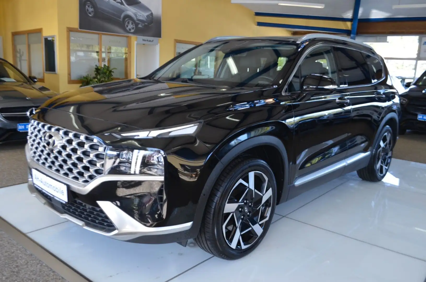 Hyundai SANTA FE Prime 4WD XENON / NAVI / HUD / R-KAM Schwarz - 1
