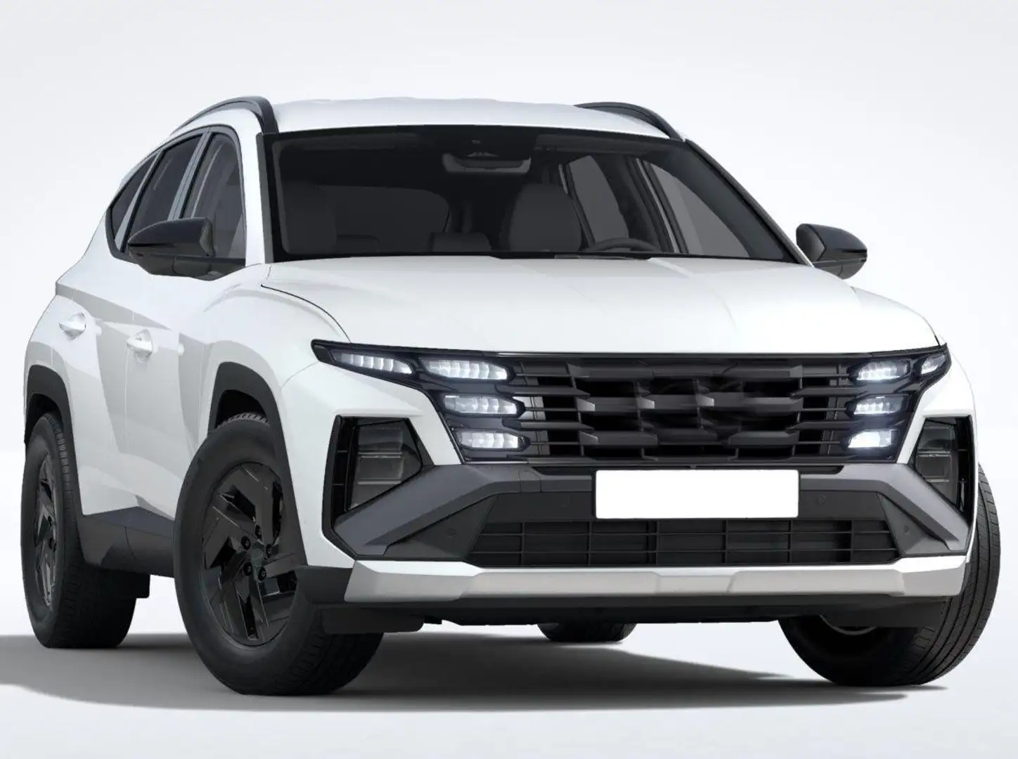 Hyundai TUCSON Black Line 1.6 T-GDi HEV AT Android Auto*Navi*S... Weiß - 1