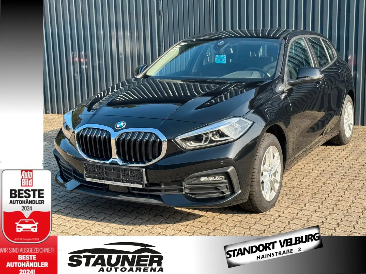 BMW 118 i Aut. 5-Türer/ Lenkradheiz/LED/HiFi/Navi Schwarz - 1