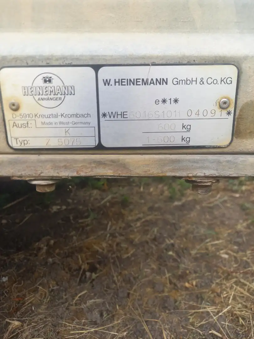 Heinemann ANH Z 5075 *TÜV Neue*Reifen neue*Radlager Neue Silber - 2