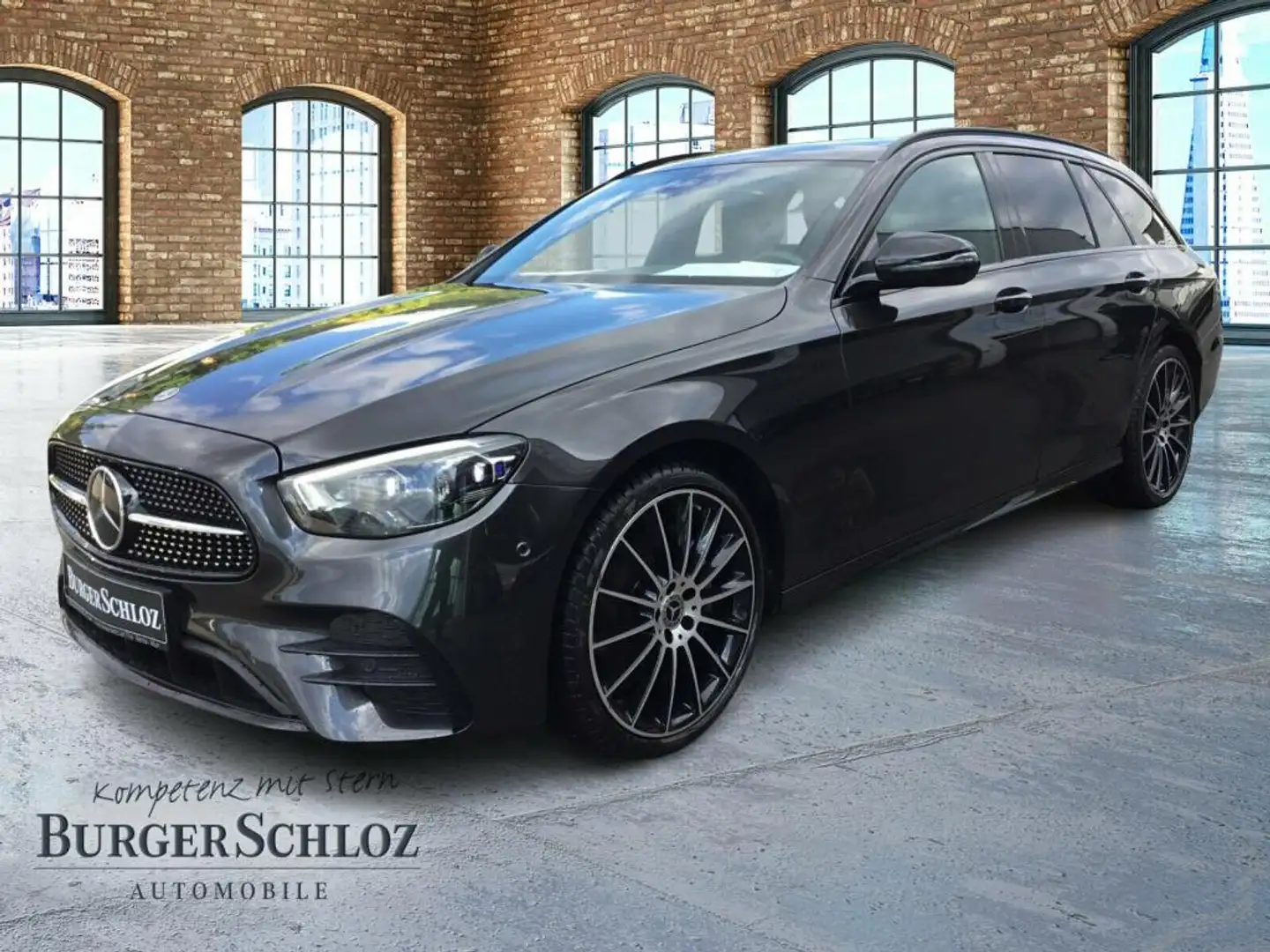 Mercedes-Benz E 300 d 4MATIC T-Modell Pano Night ACC 4xSHZ LM Grau - 1