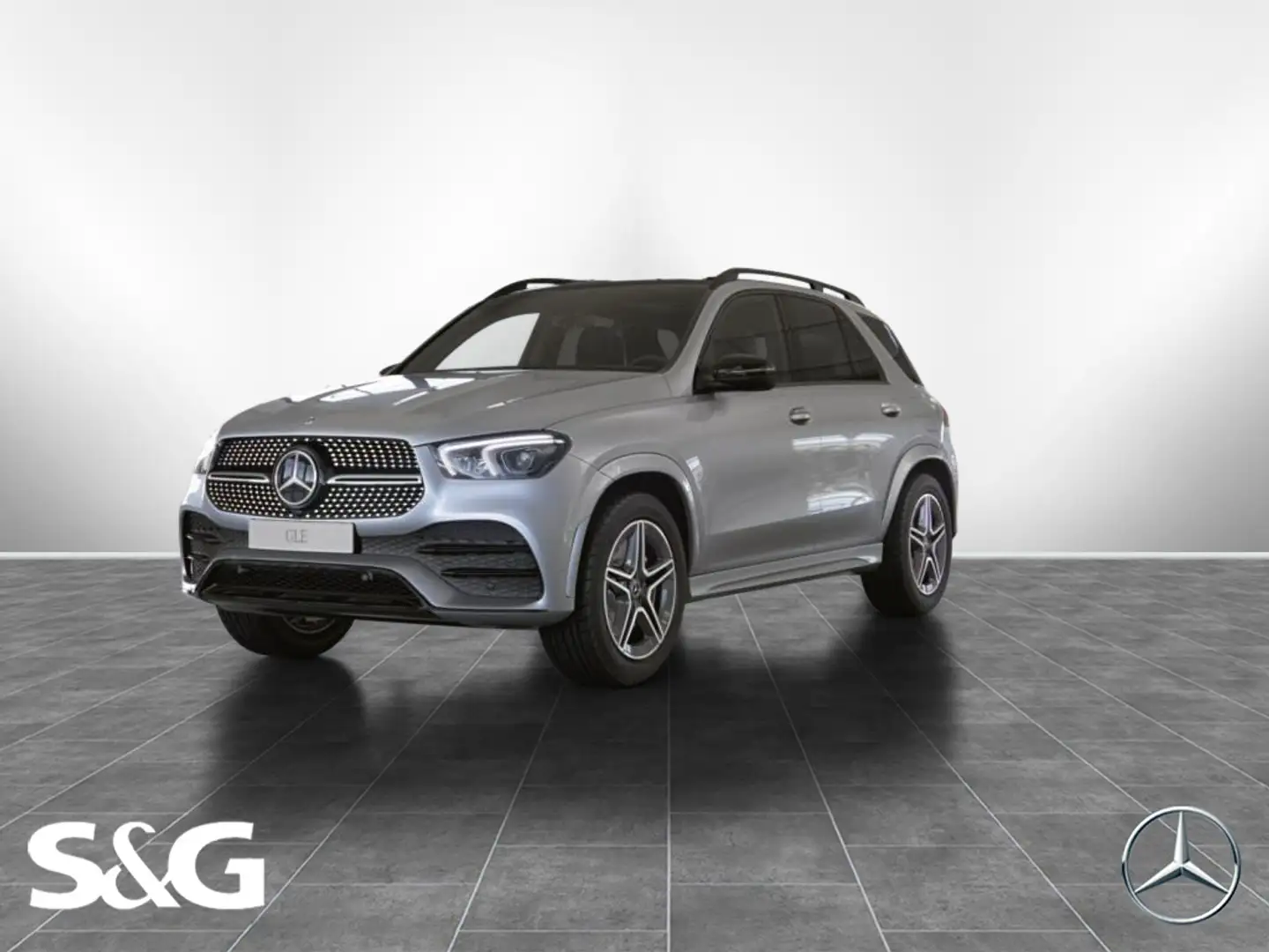 Mercedes-Benz GLE 350 de 4M Night+MBUX+360°+Pano+AHK+LED Silber - 1
