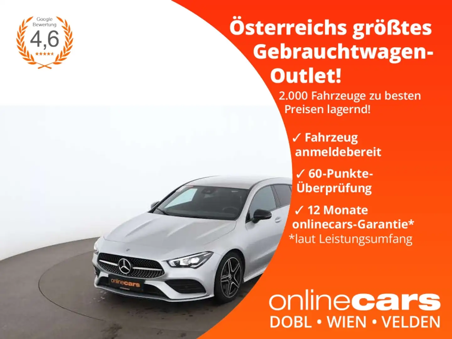 Mercedes-Benz CLA 180 d SB AMG-Line Aut LED NAVI LEDER SITZHZG Silver - 1