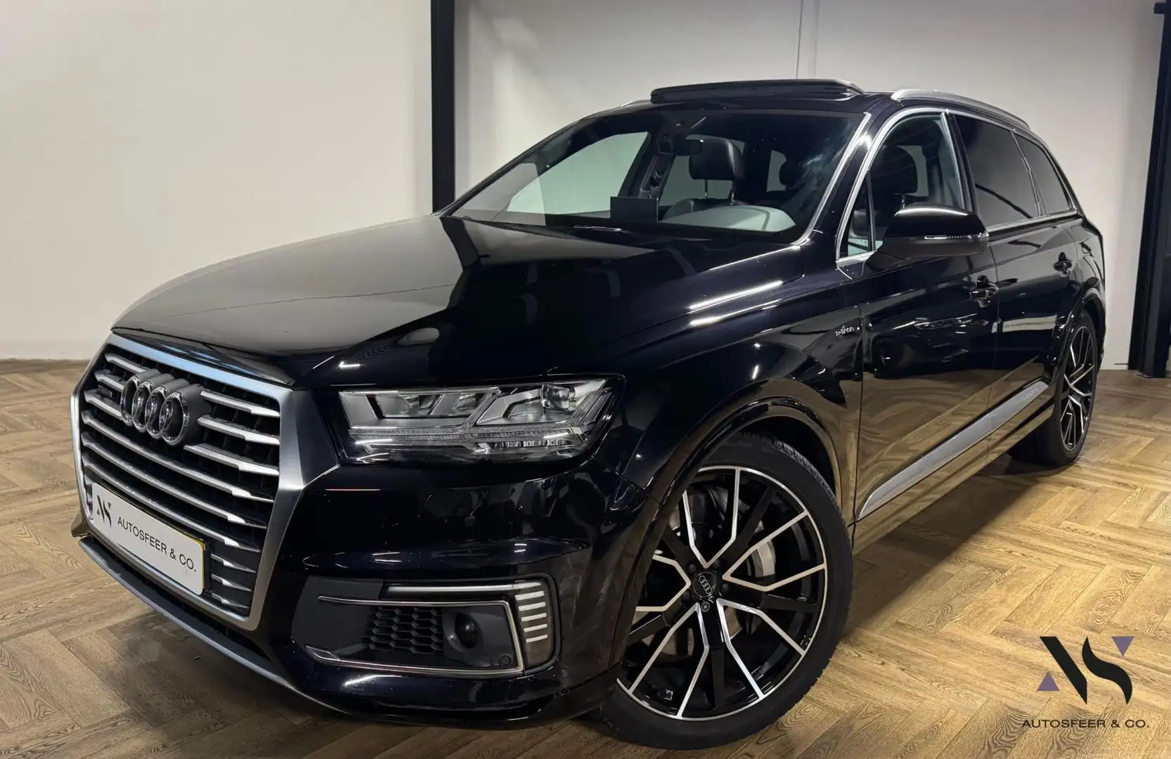 Audi Q7 3.0 TDI e-tron quattro Sport PANO KEYLESS' Zwart - 1