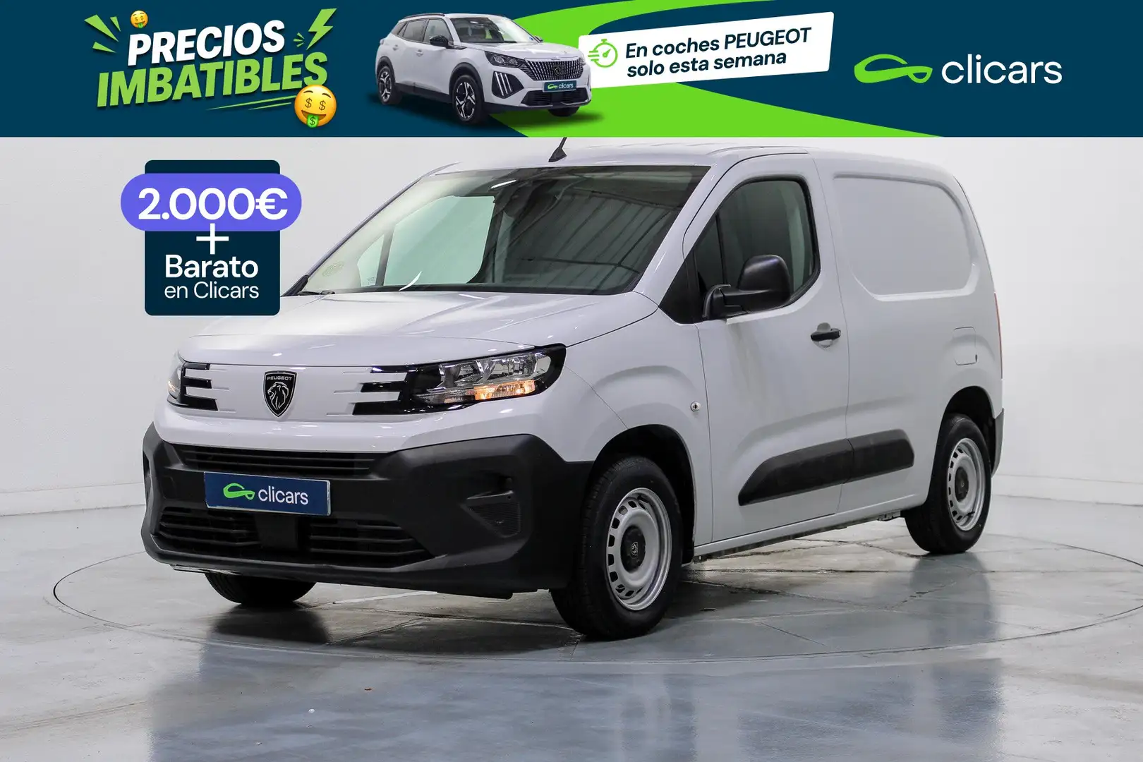 Peugeot Partner 1.5 BlueHDI S&S Standard 600kg 100 Blanco - 1