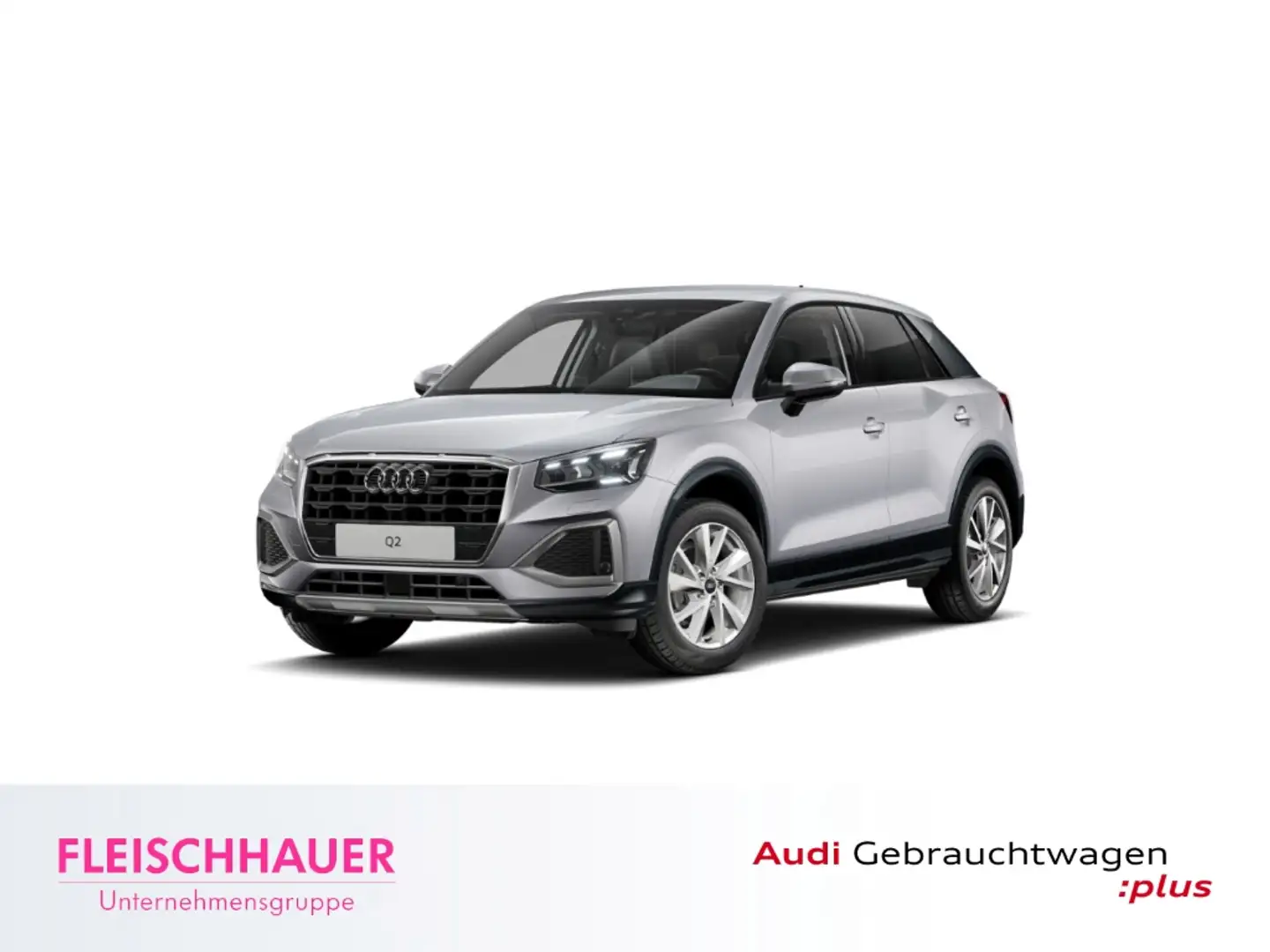 Audi Q2 35 TFSI advanced 1.5 EU6e Matrix LED+NAVI+AHK+VC+A Silber - 1