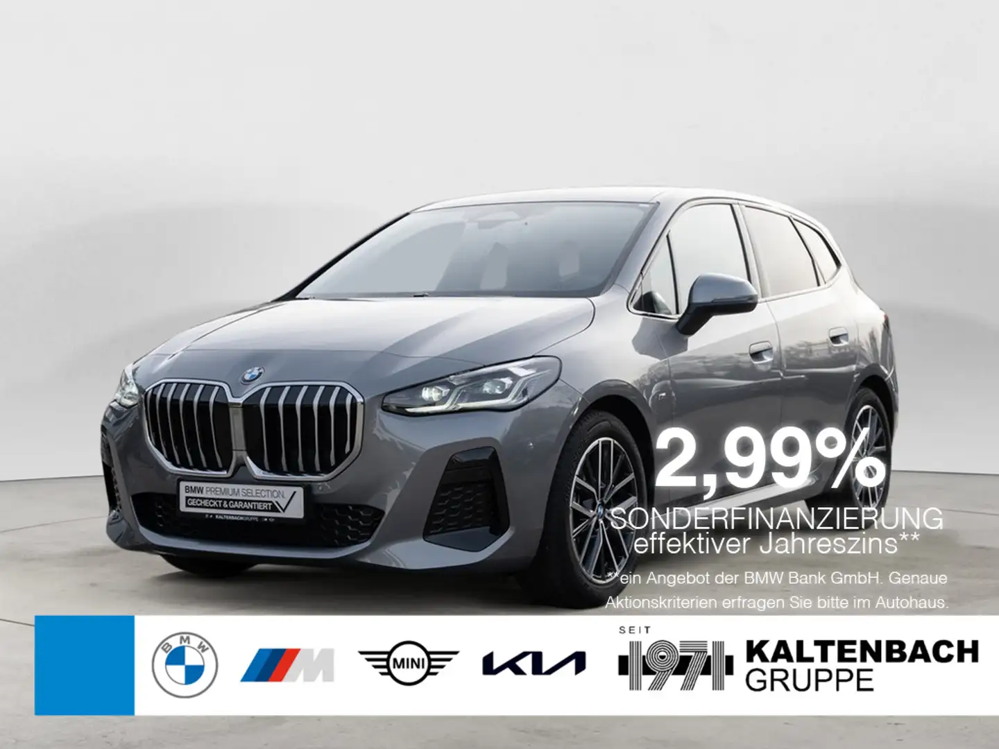 BMW 218 Active Tourer M-Sport PANO AHK LED NAVI Grau - 1