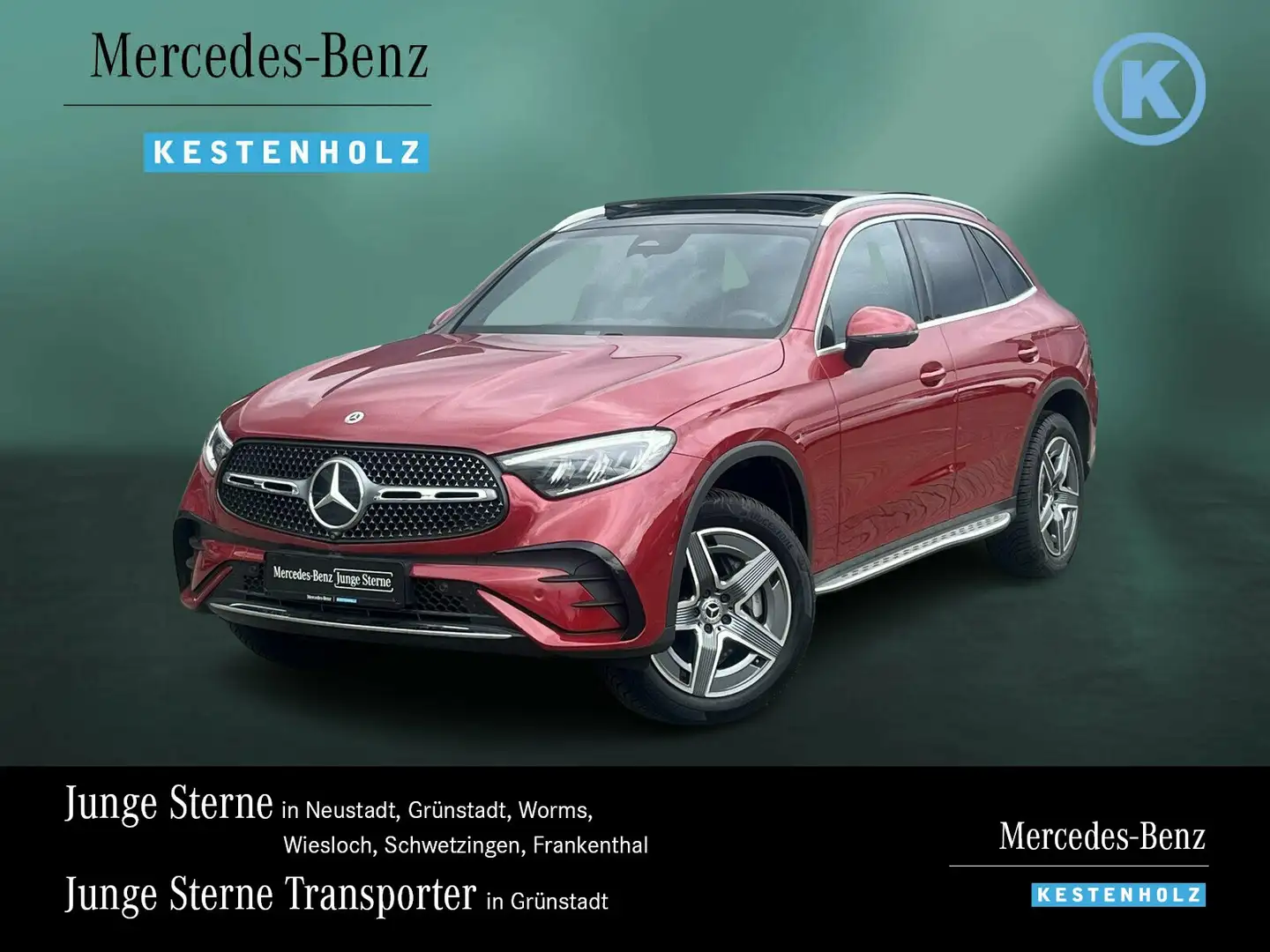 Mercedes-Benz GLC 300 GLC 300 d 4M AMG+AHK+DISTRO+PANO+360°+MEMO+EASYP Rot - 1